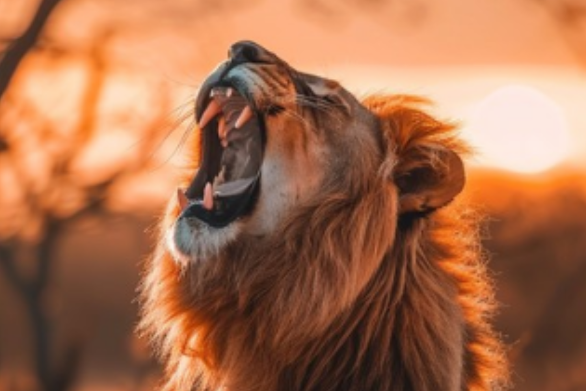 Lion Roaring